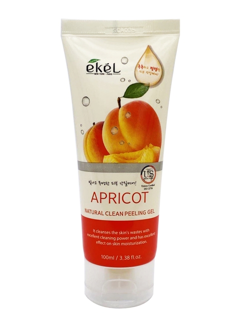 Ekel Пилинг-скатка с экстрактом абрикоса Natural Clean Peeling Gel Apricot, 100 мл