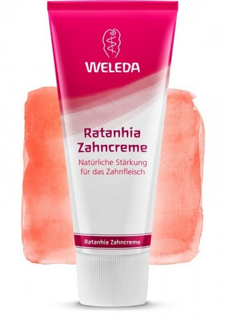 Weleda Растительная зубная паста "Ратания", 75 мл Weleda Растительная зубная паста "Ратания", 75 мл