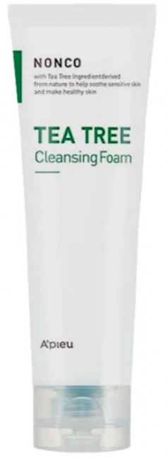 A'PIEU Nonco Tea Tree Cleansing Foam Пенка для умывания c экстрактом чайного дерева, 130 мл A'PIEU Nonco Tea Tree Cleansing Foam Пенка для умывания c экстрактом чайного дерева, 130 мл