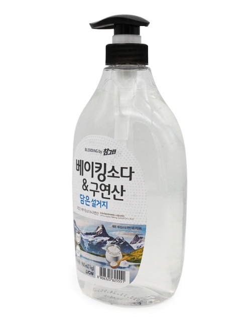 Lion Средство для мытья посуды с содой и лимонной кислотой Chamgreen Baking Soda Citric & Acid Pump, 965 мл