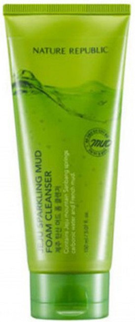 NATURE REPUBLIC Jeju Sparkling Mud Foam Cleanser Пенка для умывания, 150 мл NATURE REPUBLIC Jeju Sparkling Mud Foam Cleanser Пенка для умывания, 150 мл