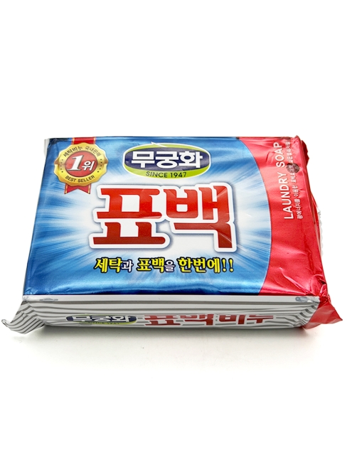 Mukunghwa Набор хозяйственного мыла для стирки цветного белья с пятновыводителем Bleaching Soap For Laundry, 6 шт. x 230 г Mukunghwa Набор хозяйственного мыла для стирки цветного белья с пятновыводителем Bleaching Soap For Laundry, 6 шт. x 230 г