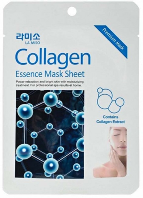 LA MISO Collagen Essence Mask Sheet Маска с экстрактом Коллагена, 21 г