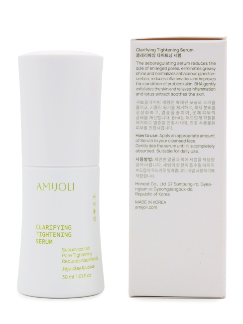 AMIJOLI Cыворотка для проблемной кожи с с кислотами, глиной и экстрактом лотоса Claryfing Serum JeJu & Lotus, 30 мл AMIJOLI Cыворотка для проблемной кожи с с кислотами, глиной и экстрактом лотоса Claryfing Serum JeJu & Lotus, 30 мл