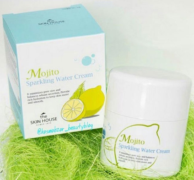 The Skin House Sparkling (Mojito) Water Cream Увлажняющий минимизирующий поры крем, 50 мл