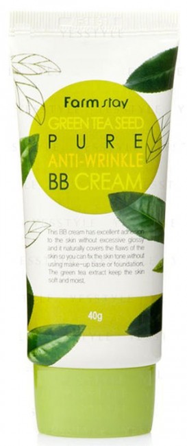 FarmStay Green Tea Seed Pure Anti-Wrinkle BB Cream Многофункциональный разглаживающий ББ крем с семенами зеленого чая, 40 г