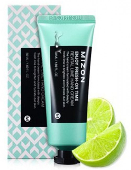 MIZON Enjoy Fresh On-Time Revital Lime Hand Cream Увлажняющий крем для рук с экстрактом лайма, 50 мл