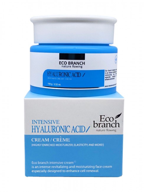 Eco Branch Интенсивный увлажняющий крем с гиалуроновой кислотой Intensive Hyaluronic Acid Cream, 100 мл Eco Branch Интенсивный увлажняющий крем с гиалуроновой кислотой Intensive Hyaluronic Acid Cream, 100 мл