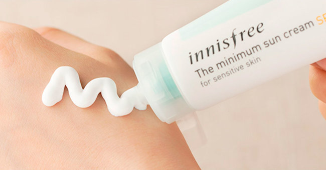 Innisfree The Minimum Sun Cream SPF25/PA++ Гипоаллергенный солнцезащитный крем, 40 мл