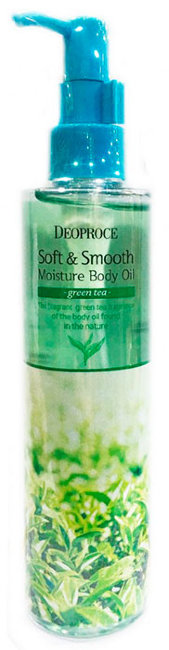 Deoproce Soft & Smooth Moisture Body Oil Green Tea Смягчающее увлажняющее масло для тела с зелёным чаем, 200 мл