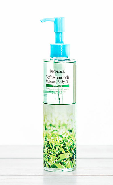 Deoproce Soft & Smooth Moisture Body Oil Green Tea Смягчающее увлажняющее масло для тела с зелёным чаем, 200 мл