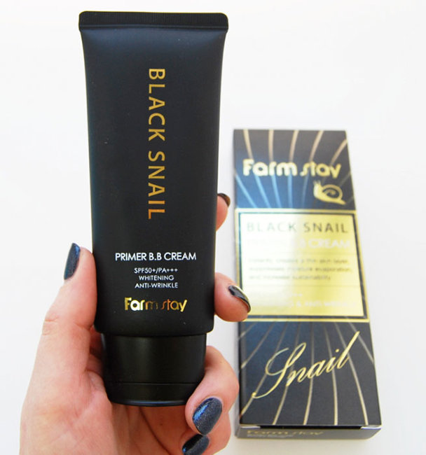 FarmStay Black Snail Primer B.B Cream SPF50+/PA+++ ББ крем с муцином черной улитки, 50 г FarmStay Black Snail Primer B.B Cream SPF50+/PA+++ ББ крем с муцином черной улитки, 50 г