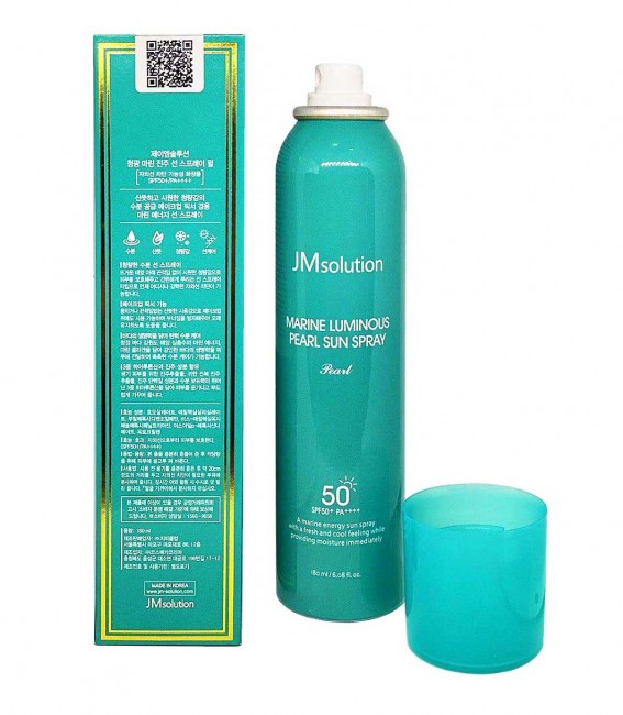 JMsolution Солнцезащитный спрей для лица и тела Жемчуг Marine Luminous Pearl Sun Spray SPF50+ PA++++, 180 мл JMsolution Солнцезащитный спрей для лица и тела Жемчуг Marine Luminous Pearl Sun Spray SPF50+ PA++++, 180 мл
