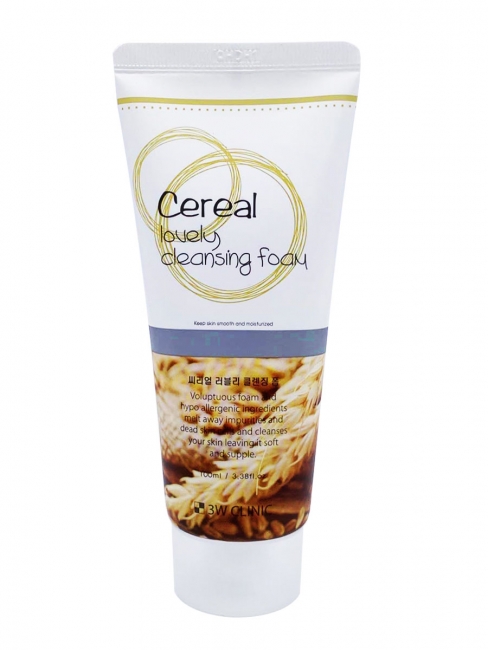 3W Clinic Пенка для умывания с зерновыми экстрактами Cereal Lovely Cleansing Foam, 100 мл