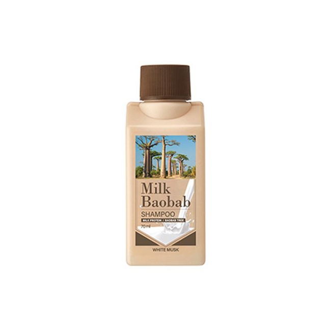 Milk Baobab Шампунь для волос Shampoo White Musk Travel Edition, 70 мл Milk Baobab Шампунь для волос Shampoo White Musk Travel Edition, 70 мл