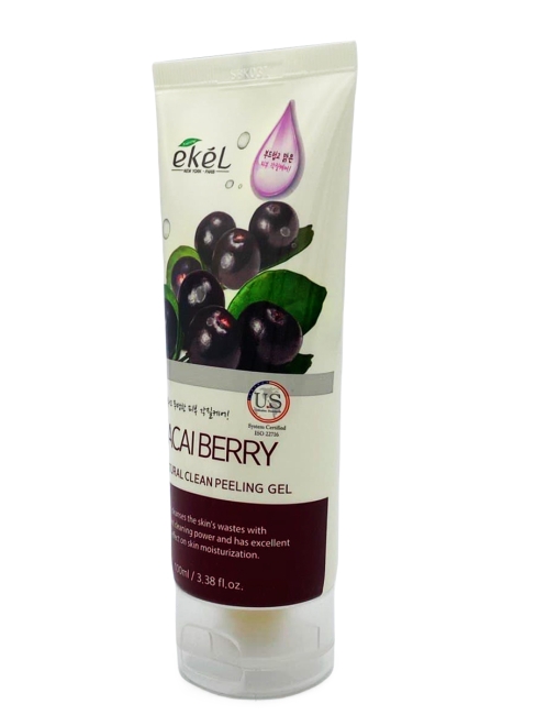 Ekel Пилинг-скатка с экстрактом ягод асаи Natural Clean Peeling Gel Acai Berry, 100 мл