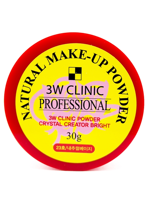 3W Clinic Пудра рассыпчатая Natural Make-up Powder Professional тон 23 Natural Beige, 30 г