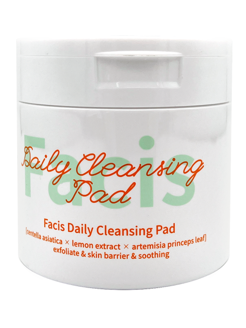 Jigott Пэды для лица с экстрактом лимона и центеллы Facis Daily Cleansing Pad (70 шт), 180 мл