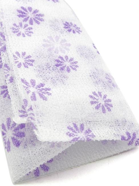 ShinYoung Массажная мочалка полотенце для глубокого очищения кожи и профилактики целлюлита "Цветочек" Skin Care Massage Towel Lilac, 30x100 см ShinYoung Массажная мочалка полотенце для глубокого очищения кожи и профилактики целлюлита "Цветочек" Skin Care Massage Towel Lilac, 30x100 см