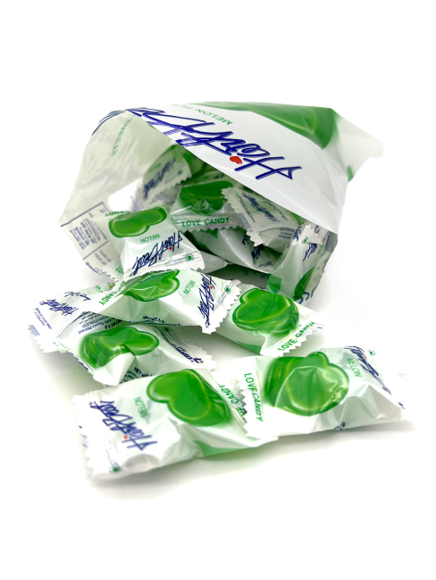 Hartbeat Конфеты карамель леденцовая со вкусом дыни Jumbo Love Candy Melon Flavour (26 шт), 150 г Hartbeat Конфеты карамель леденцовая со вкусом дыни Jumbo Love Candy Melon Flavour (26 шт), 150 г