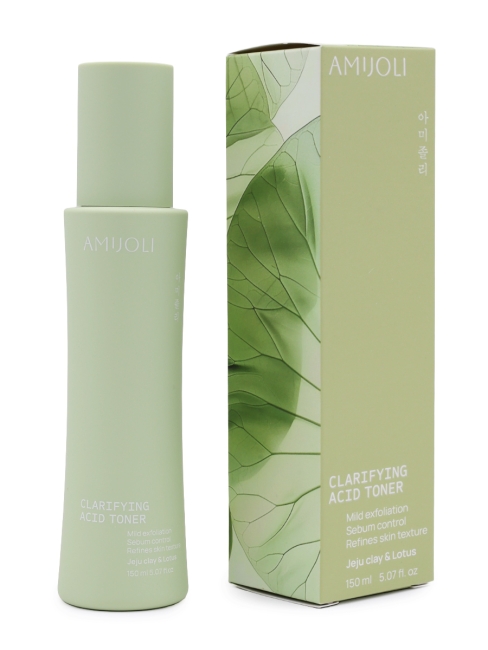 AMIJOLI Очищающий тонер с кислотами, глиной и экстрактом лотоса Clarifying Аcid Toner JeJu Сlay & Lotus, 150 мл