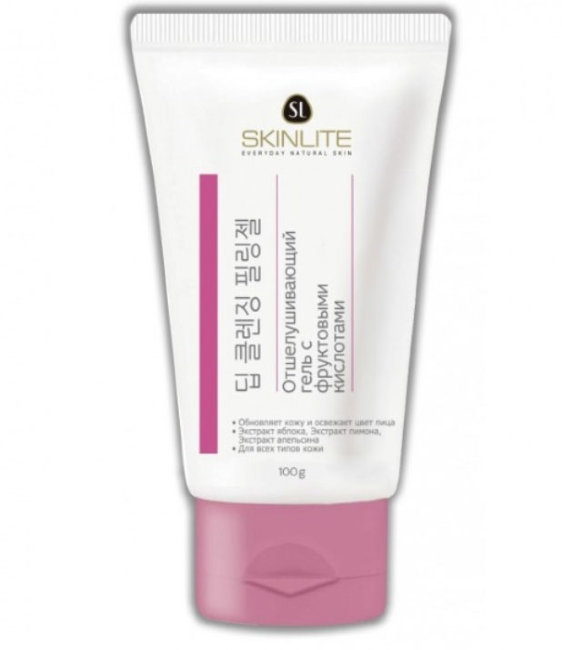 Skinlite Deep Cleansing Peeling Gel Отшелушивающий гель-пилинг с фруктовыми кислотами, для всех типов кожи, 100 мл