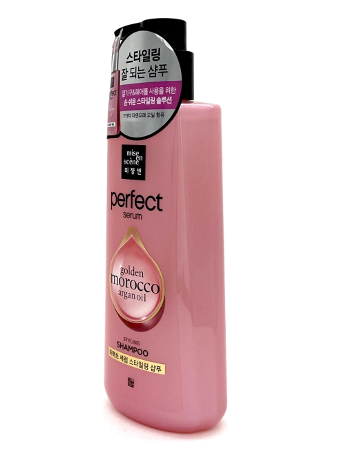 Mise en Scene Шампунь для поврежденных волос Perfect Serum Goldem Marocco Argan Oil Styling Shampoo, 680 мл Mise en Scene Шампунь для поврежденных волос Perfect Serum Goldem Marocco Argan Oil Styling Shampoo, 680 мл