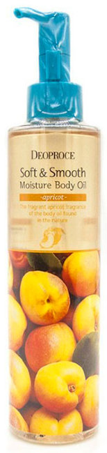 Deoproce Soft & Smooth Moisture Body Oil Apricot Смягчающее увлажняющее масло для тела с абрикосом, 200 мл
