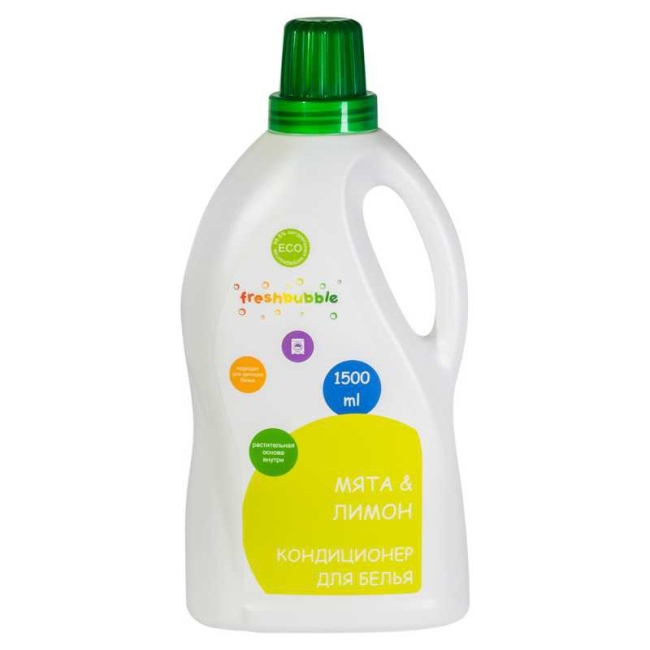 Freshbubble Кондиционер для белья Мята и Лимон 1500 мл Freshbubble Кондиционер для белья Мята и Лимон 1500 мл