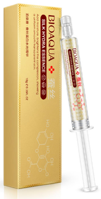 Bioaqua Silk Hydra Essence Сыворотка для лица с пептидами шелка и гиалуроновой кислотой, 10 г