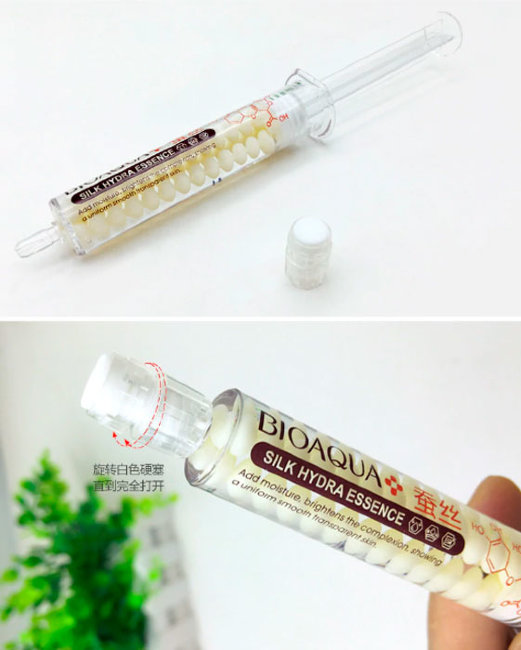 Bioaqua Silk Hydra Essence Сыворотка для лица с пептидами шелка и гиалуроновой кислотой, 10 г