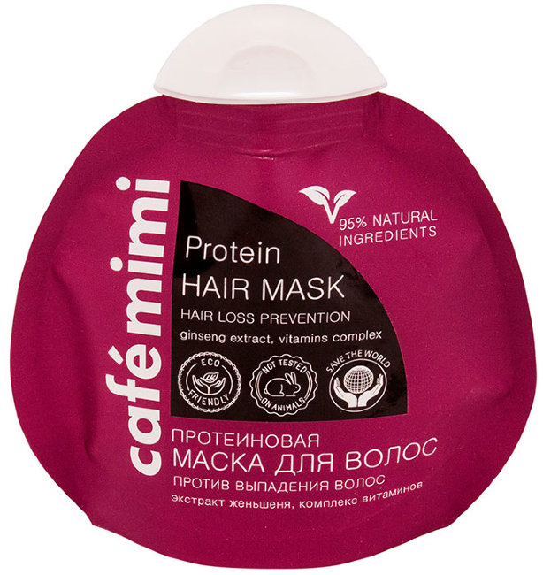 Кафе красоты Le Cafe Mimi Маска Протеиновая против выпадения волос, 100 мл Кафе красоты Le Cafe Mimi Маска Протеиновая против выпадения волос, 100 мл