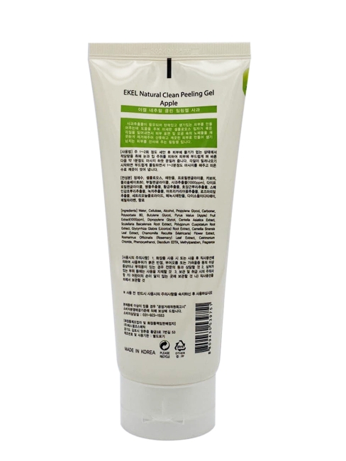 Ekel Пилинг-скатка с экстрактом зеленого яблока Natural Clean Peeling Gel Apple, 180 мл Ekel Пилинг-скатка с экстрактом зеленого яблока Natural Clean Peeling Gel Apple, 180 мл