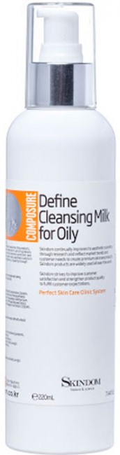 Skindom Define Cleansing Milk For Oily Очищающее молочко для жирной кожи, 220 мл Skindom Define Cleansing Milk For Oily Очищающее молочко для жирной кожи, 220 мл