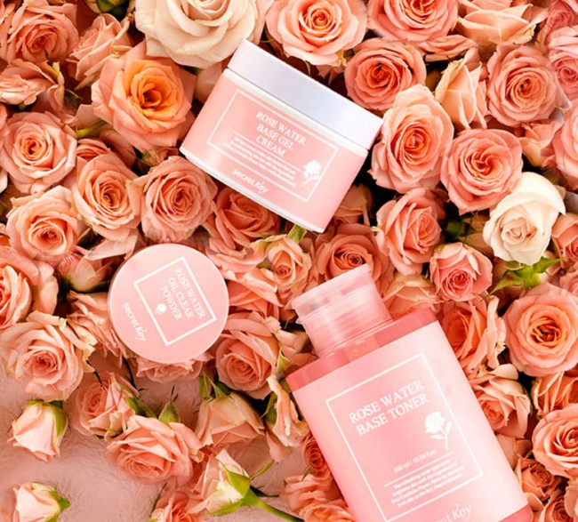 Secret Key Rose Water Base Gel Cream Гель-крем для лица с экстрактом лепестков розы, 100 г