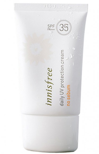 Innsfree Daily UV Protection Cream No Sebum SPF35/PA+++ Матирующий санблок с минеральными фильтрами, 50 мл