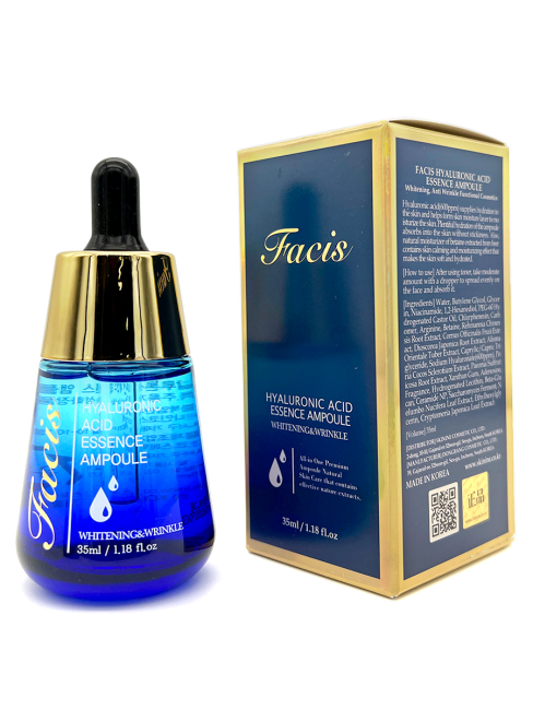 Jigott Сыворотка для лица с гиалуроновой кислотой Facis Hyaluronic Acid Essence Ampoule, 35 мл Jigott Сыворотка для лица с гиалуроновой кислотой Facis Hyaluronic Acid Essence Ampoule, 35 мл