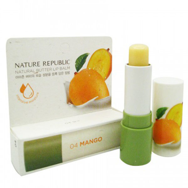 NATURE REPUBLIC Natural Butter Lip Balm Mango Бальзам для губ Манго, 4 г