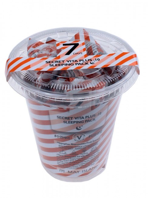 May Island Ночная маска Витаминизированная 7 Days Secret Vita Plus -10 Sleeping Pack, 12*3 мл May Island Ночная маска Витаминизированная 7 Days Secret Vita Plus -10 Sleeping Pack, 12*3 мл