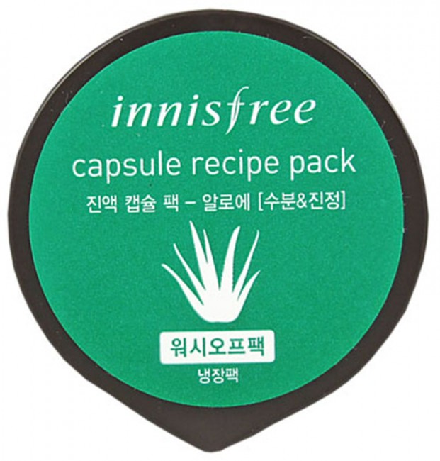 Innisfree Capsule Recipe Pack  Aloe Капсульная маска для лица с экстрактом алоэ, 10 мл