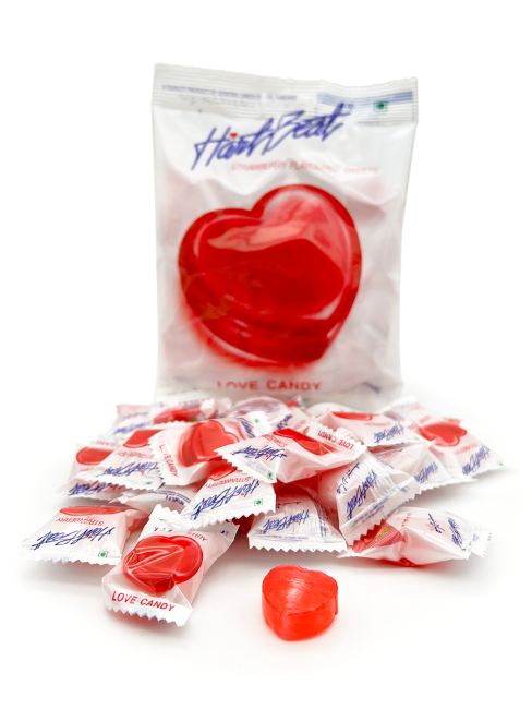 Hartbeat Конфеты карамель леденцовая со вкусом клубники Jumbo Love Candy Strawberry Flavour (26 шт), 150 г Hartbeat Конфеты карамель леденцовая со вкусом клубники Jumbo Love Candy Strawberry Flavour (26 шт), 150 г