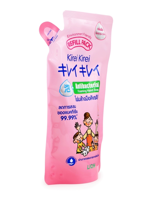 LION Жидкое пенное антибактериальное мыло Персик Kirei Kirei Family Foaming Hand Soap Moisturizing Peach, 200 мл LION Жидкое пенное антибактериальное мыло Персик Kirei Kirei Family Foaming Hand Soap Moisturizing Peach, 200 мл