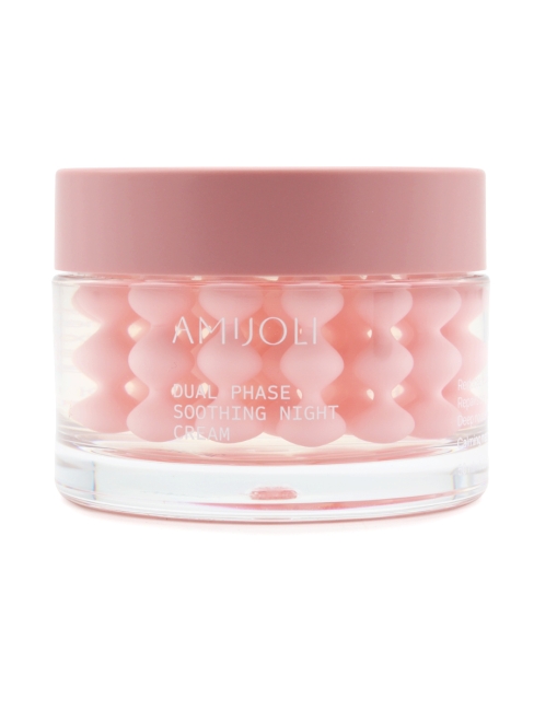 AMIJOLI Капсульный ночной крем для лица с магнолией и церамидами Dual Phase Soothing Night Сream Calming Magnolia, 50 мл