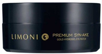 LIMONI Premium Syn-Ake Gold Hydrogel Eye Patch Антивозрастные гелевые патчи для век со Змеиным ядом, 60 шт