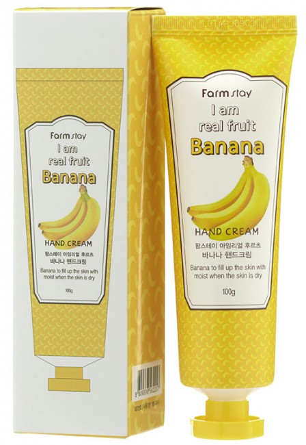 FarmStay I Am Real Fruit Banana Hand Cream Крем для рук с экстрактом банана, 90 мл FarmStay I Am Real Fruit Banana Hand Cream Крем для рук с экстрактом банана, 90 мл
