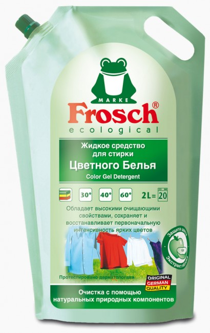 Frosch Жидкое средство для стирки цветного белья, 2 л Frosch Жидкое средство для стирки цветного белья, 2 л