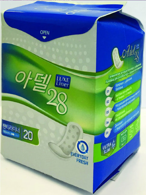 Adel 28 Normal Women's Sanitary Napkins Panty liner Женские ежедневные гигиенически прокладки, 20 шт Adel 28 Normal Women's Sanitary Napkins Panty liner Женские ежедневные гигиенически прокладки, 20 шт
