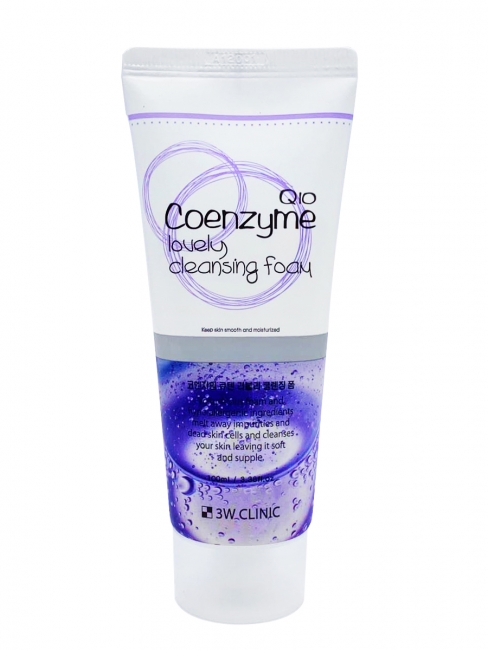 3W Clinic Пенка для лица укрепляющая с коэнзимом Q10 Coenzyme Q10 Lovely Foam Cleansing, 100 мл 3W Clinic Пенка для лица укрепляющая с коэнзимом Q10 Coenzyme Q10 Lovely Foam Cleansing, 100 мл