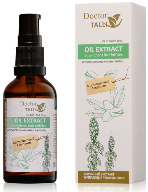 Doctor TALLI Oil Extract Strengthens Hair Follicles Масляный экстракт укрепляющий луковицы волос "Фисташковый Амарант", 50 мл