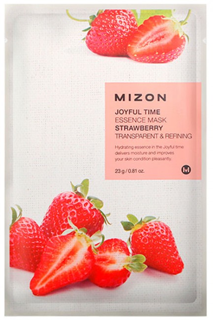 MIZON Joyful Time Essence Mask Strawberry Тканевая маска с экстрактом клубники, 23 г MIZON Joyful Time Essence Mask Strawberry Тканевая маска с экстрактом клубники, 23 г